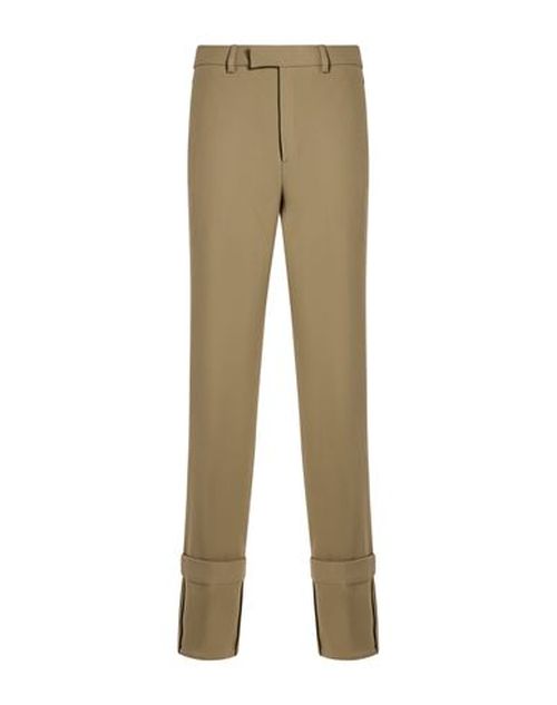 Woman Pants Military green Size 8 Wool