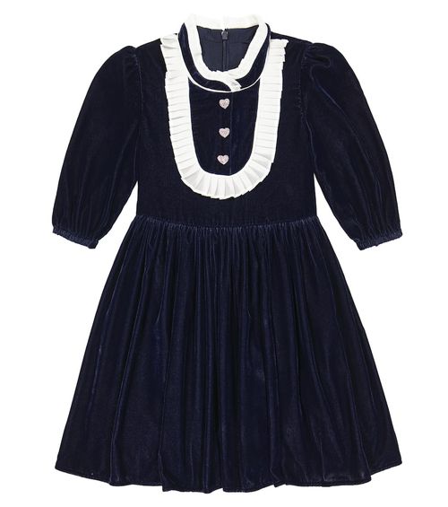Self-Portrait Kids Velvet dress