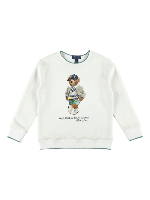 Polo Bear sweatshirt - White