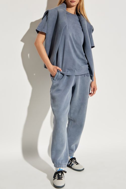 T-shirt With Printed Logo, Women's, Blue