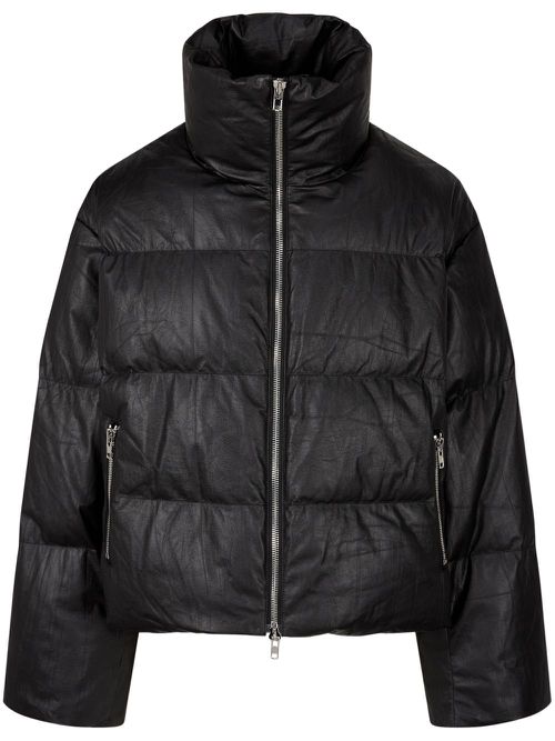 High-neck down jacket - Black