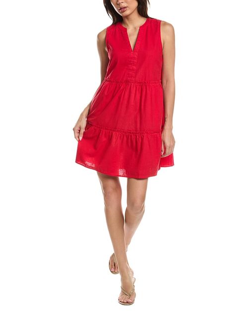 Sandra Linen-Blend Mini Dress