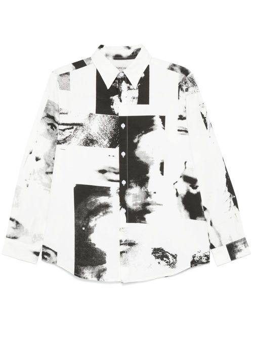 Collage Faces shirt - White