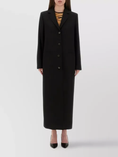 Moschino - long length single-breasted coat