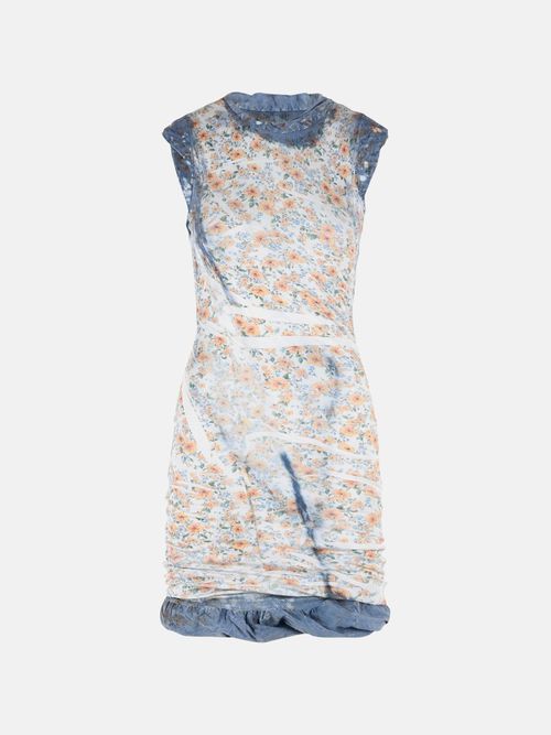 'D-Ayana' Multicolor Stretch Cotton Dress