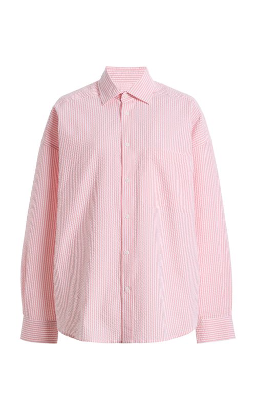 Exclusive The Weekend Striped Cotton Seersucker Shirt - Moda Operandi