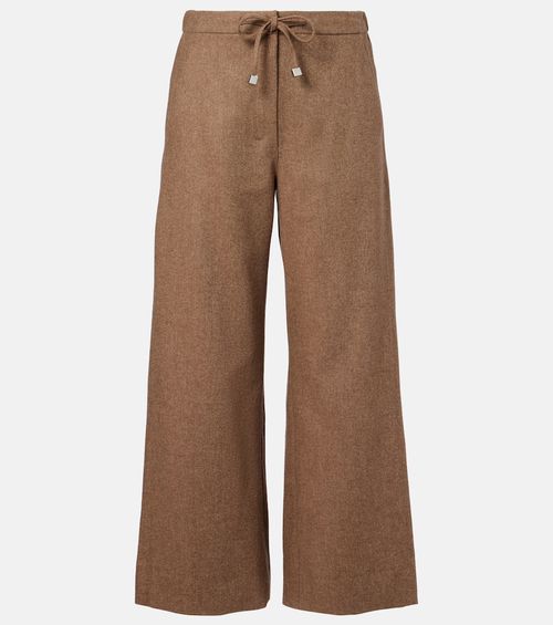 Livio wool and cashmere wide-leg pants