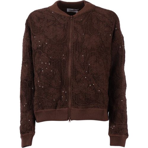 Kangra Cashmere Bomber Cornely Con Fodera E Paillette