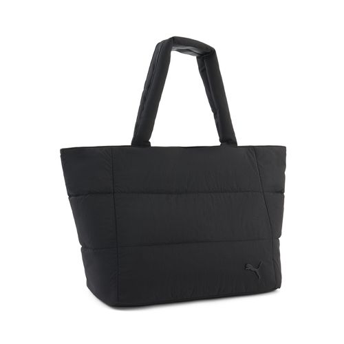 PUMA Plush Delux Tote Bag in Black Traditional