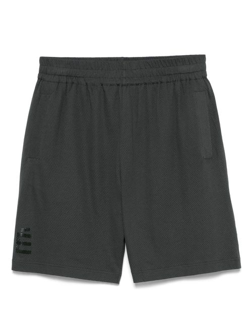 Études Studio logo-stamp shorts - Grey