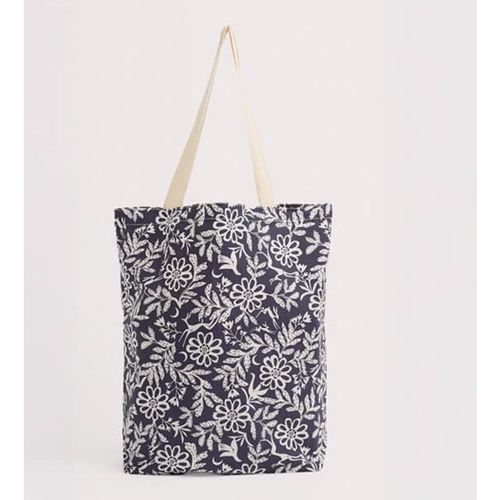 Seasalt Foldaway Canvas Shopper Evening Woodland Martime