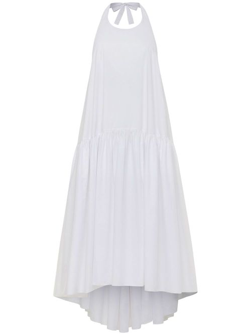 Winston poplin midi dress - White