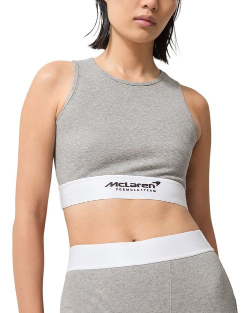 Cloud Ribbed Cropped Vest