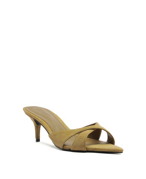 Women's Hilda Leaf Pointy Toe Mule Sandals - Dried Pistachio