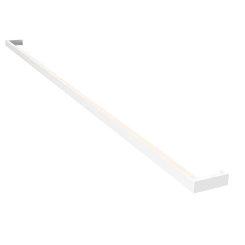 Thin-Line 1" Bathroom Vanity Light in Bright Satin Aluminu