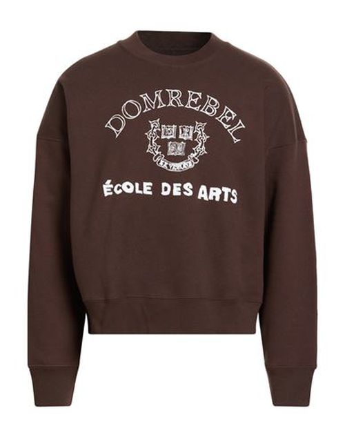 Man Sweatshirt Chocolate brown Size S Cotton