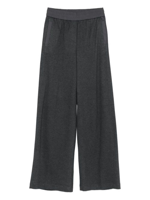 Elastic-Waistband Trousers — Charcoal