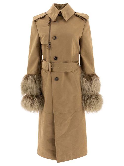 Trenchcoat With Cuff Details Coats