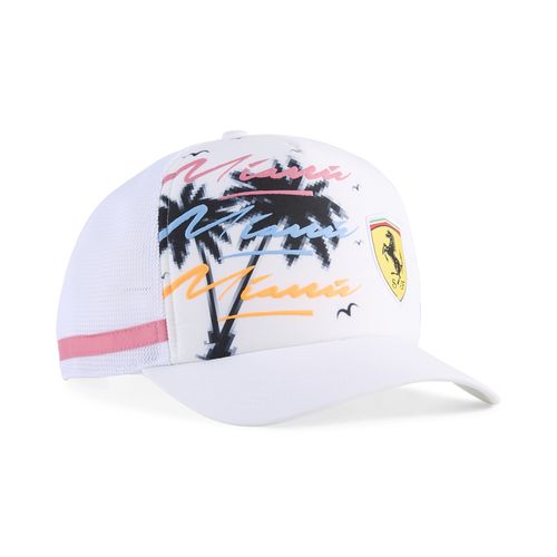 PUMA Scuderia Ferrari Sketches Trucker Cap in White