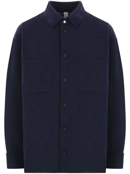 Soft Milan ribbed shirt - Blue