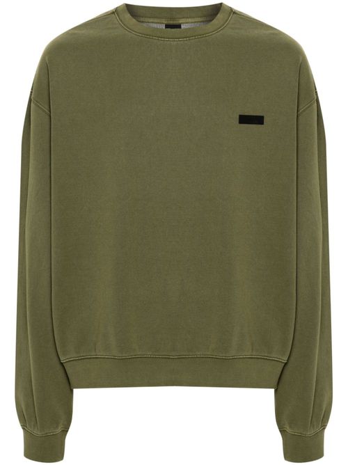 Kickout logo-patch sweatshirt - Green