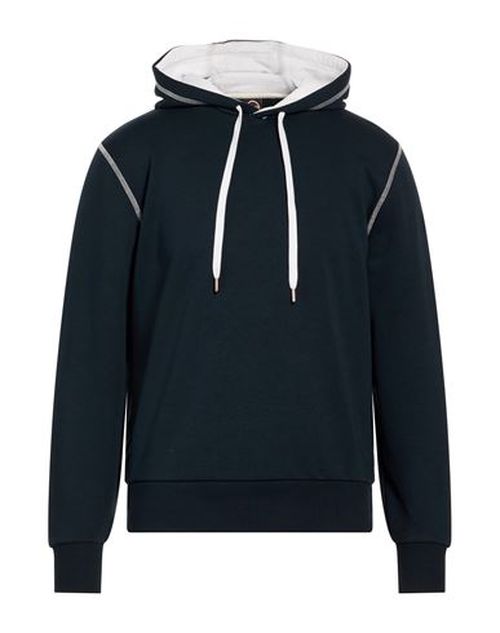 Man Sweatshirt Navy Size M Cotton, Polyester