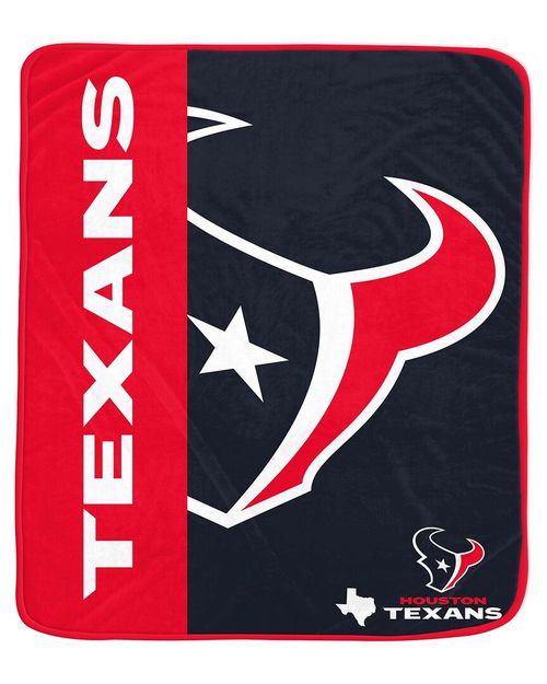 Houston Texans Nfl Team Logo Soft Fleece Throw