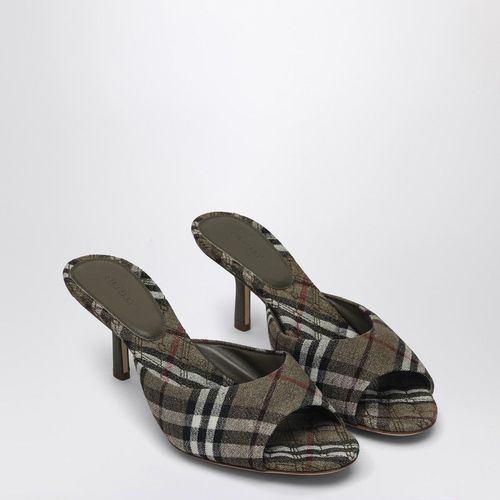 Burberry Mews Mule With Check Pattern