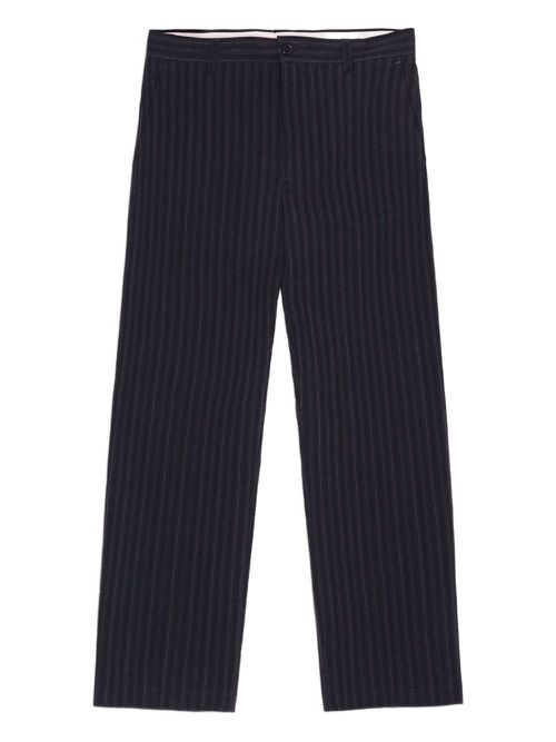 Pinstripe trousers - Black