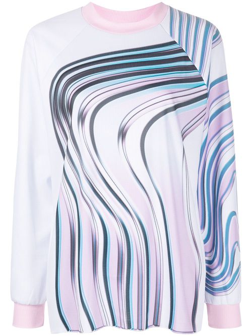 Wave-print top - Multicolour
