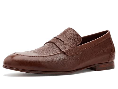 Johnston & Murphy Mens Higgins Penny Loafers Tan Full Grain