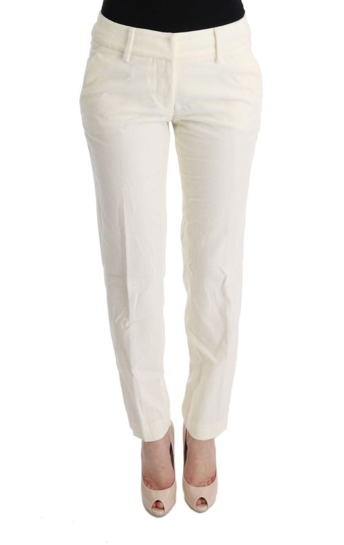 Cotton Regular Fit Trousers — White