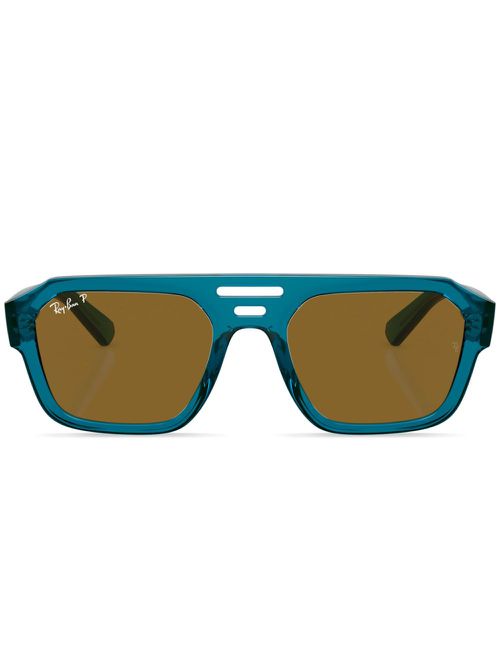 Corrigan Bio-Based square-frame sunglasses - Blue