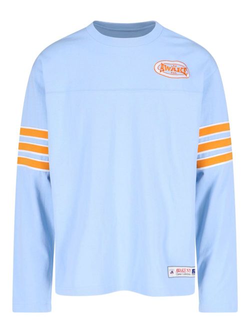 Striped long-sleeve T-shirt - Blue
