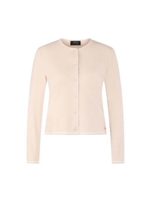 Marc Cain Rethink Together fine knit cardigan, white, 34 N