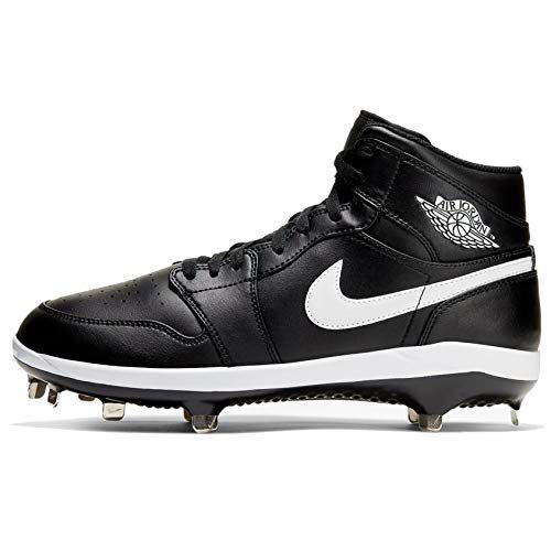 Jordan Mens 1 Retro Mid Metal Baseball Cleats