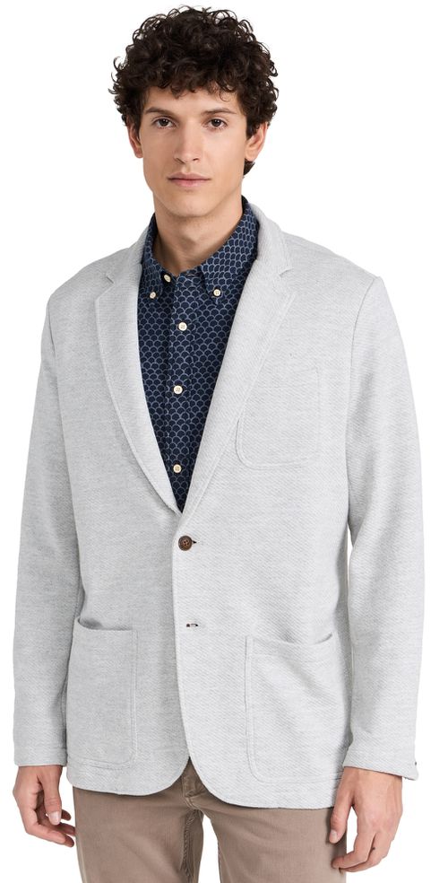 Inlet Knit Blazer Heather Grey