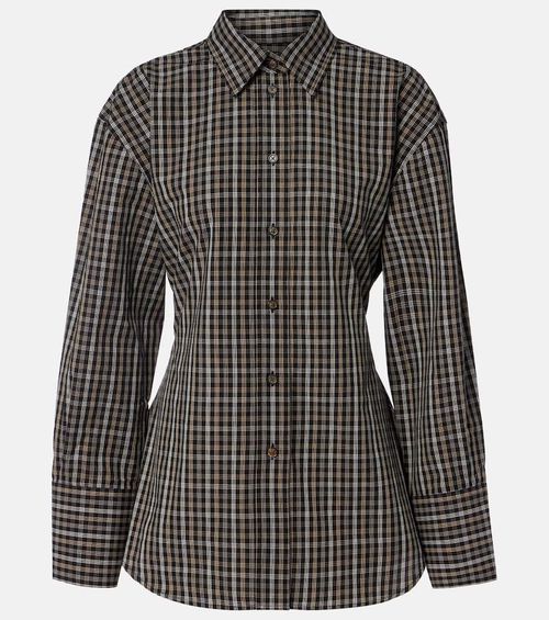 Róhe Checked cotton shirt