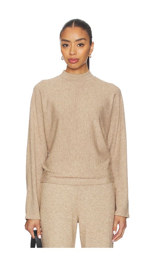 Vince cozy dolman mock neck pullover en color beige S también en L