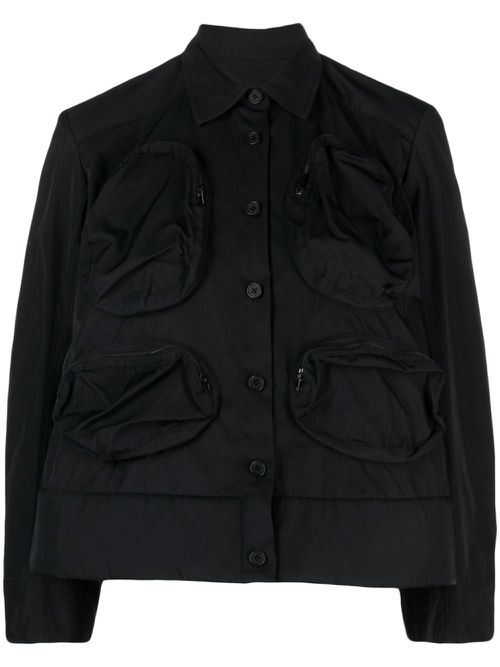 Foam taffeta shirt - Black