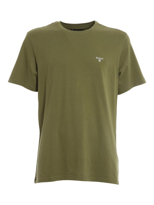 T-shirt Con Ricamo Logo Verde Mts0331ol39
