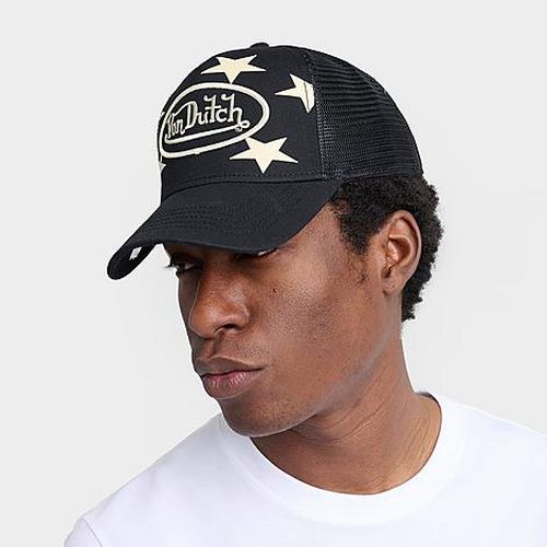 Americana Trucker Hat in Black/White