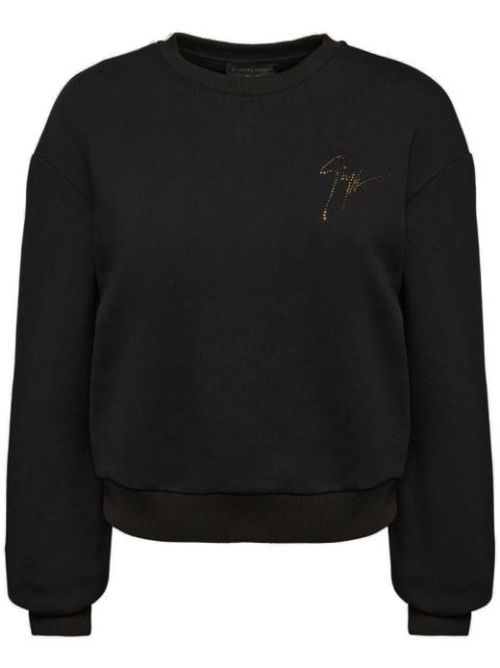 Sauvanne crystal-logo sweatshirt
