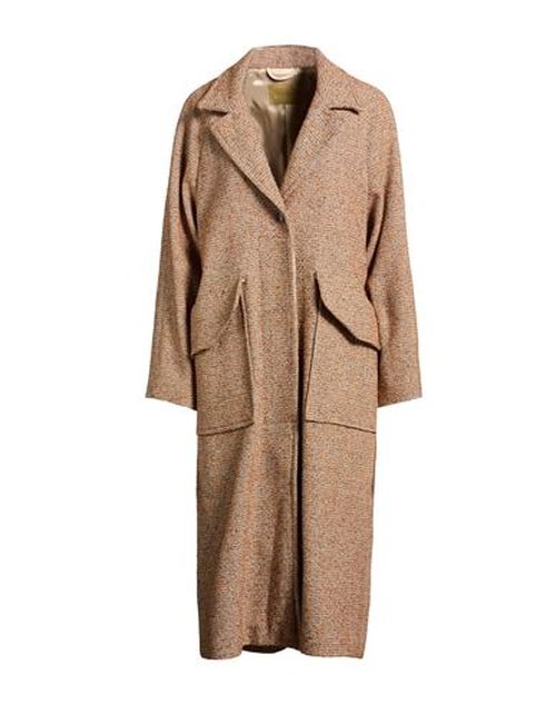 Momoní Woman Coat Beige Size 6 Cotton, Polyester, Acrylic, Wool, Polyamide
