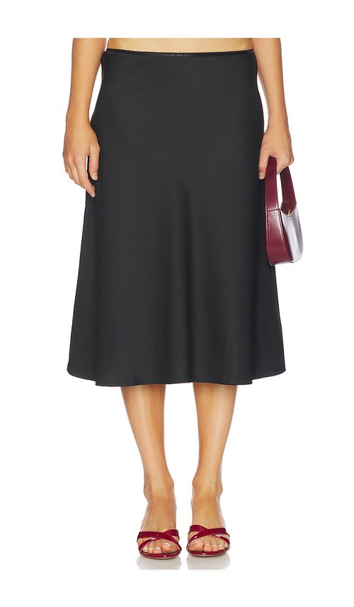 Runaway The Label Leanna Midi Skirt in Black. - L also in XS