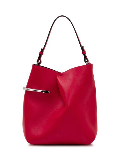Hobo Handbag with Metallic Trim