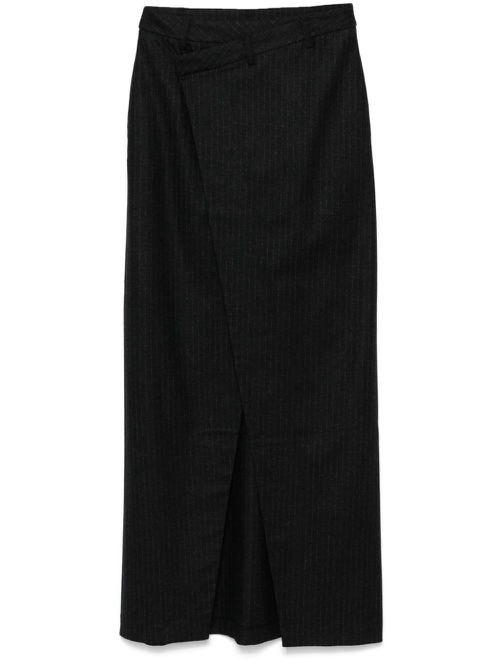 Pinstripe midi skirt - Grey