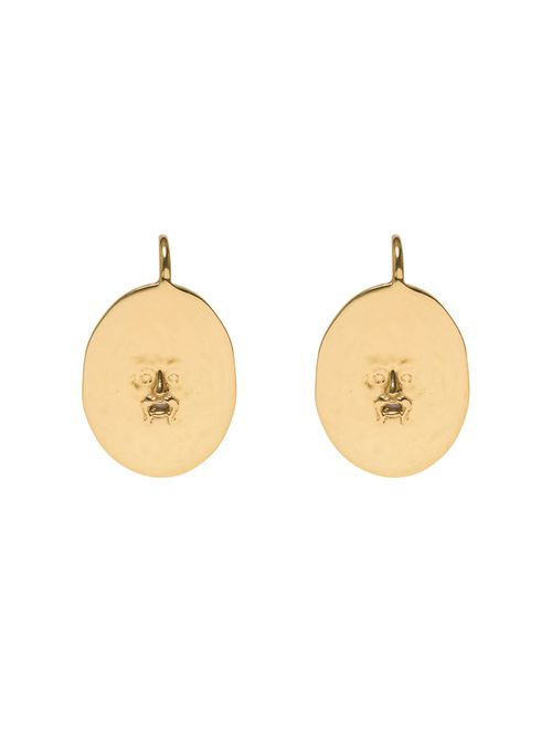 Antic Face earrings - Gold