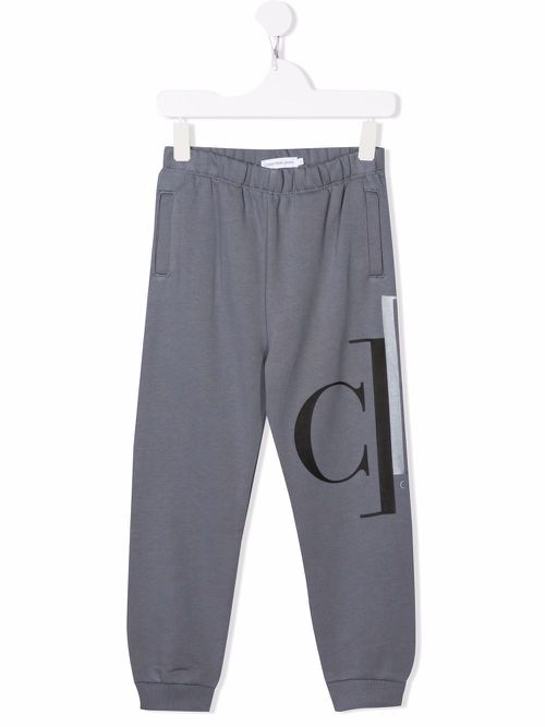 Logo-print track pants - Grey