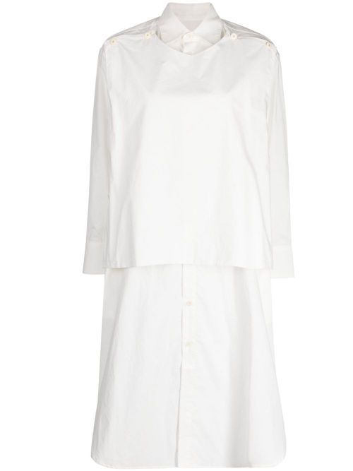 The Typesetter cotton shirt dress - White